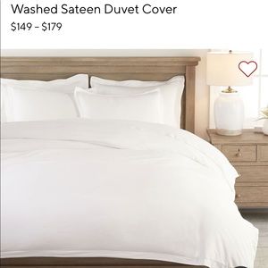 Pottery barn white king -cal king duvet